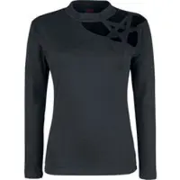 Spiral - Gothic Shirt met lange mouwen - Gothic Elegance - S tot XXL - voor Vrouwen - zwart | Maat M