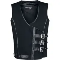 Gothicana by EMP - Gothic Bodywarmer - Akephalos - S tot XXL - voor Mannen - zwart | Maat L