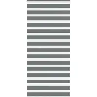 vidaXL Dubbele rolgordijn, donkergrijs, 115x200 cm, stofbreedte 110,9 cm, polyester