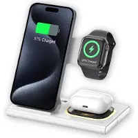 Dutch Quality Draadloze Oplader 15W – Geschikt voor Apple iPhone 12/13/14/15/Mini/Pro/Max, Apple Watch en AirPods