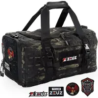 ZEUZ Sporttas Dames & Heren voor Fitness & CrossFit – Sportzak & Sport Tas – Schoudertas – Gym Duffel Bag – Reistas & Weekendtas – 40 Liter - Camouflage