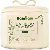 Bambaw Luxe Bamboe Lakens 270x290cm – Ultra ademende stof – Hypoallergeen – Beddengoed - Ivoor
