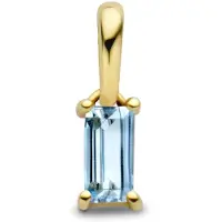 The Jewelry Collection 14K geelgoud hanger met geboortesteen 4027209