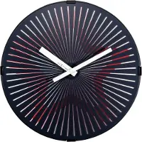 Nextime 3223 - Wandklok "Motion Star Red", kunststof, rood, 30 cm