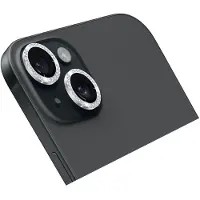 Holdit Camera Lens Protector Glitter voor de Apple iPhone 14 / 14 Plus - Silver