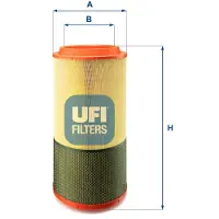 Ufi 27.644.00 Luchtfilter