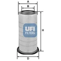 Ufi 27.277.00 Luchtfilter