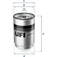 Ufi 24.371.00 Brandstoffilter