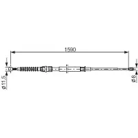 Bosch 1 987 482 265 Handremkabel