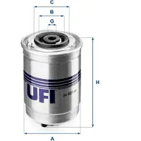 Ufi 24.401.00 Brandstoffilter
