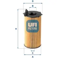 Ufi 25.167.00 Oliefilter