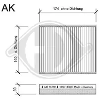 Diederichs DCI1066S Interieurfilter