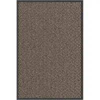 vidaXL Deurmat 60x90 cm bruin