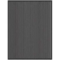 vidaXL Deurmat 90x120 cm gestreept zwart en grijs