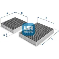 Ufi 54.164.00 Interieurfilter