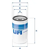 Ufi 23.151.00 Oliefilter