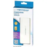 Esperanza EMP106WE Radium power bank Grey.White 8000 mAh