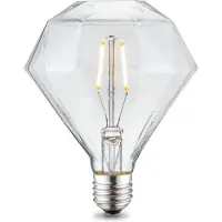 Home Sweet Home Edison Vintage LED filament lichtbron Diamond - Helder - D95 Deco - Retro LED lamp - 9.5/9.5/13.5cm - geschikt voor E27 fitting - Dimbaar - 4W 350lm 3000K - warm wit licht