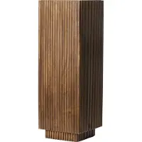 Light & Living Zuil 35x35x100 cm GATURA hout donker bruin+glas bruin (Bruin, 35x35x100cm)