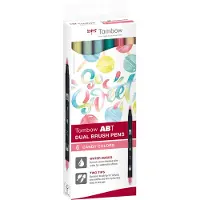 Tombow ABT Dual Brush pen 6-set Candy
