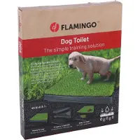 Flamingo hondentoilet 63x51x6.3cm binnen en buiten,makkelijk te reinigen, makkelijke training ,Op balkon oogt netjes voor pups en oude honden