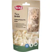 Trixie Voordeelpakket: 3x25g gevriesdroogde snacks met kip & kaas kattensnacks