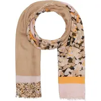 Comma casual identity Sjaal oranje / rosa / poederroze / zwart