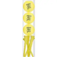 Legend Golfballen Gift Set Happy New Year Geel Inclusief Tees