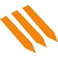 Combicraft PVC Steeketiketten 100 x 16 mm Oranje - 100 stuks