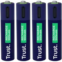 Trust USB-C Oplaadbare Batterijen AAA - meegeleverde 4x split USB-C kabel - 4 stuks