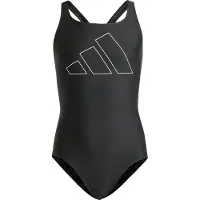 Adidas 1-delig meisjes zwempak Performance Big Bars