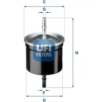 Ufi 31.811.00 Brandstoffilter