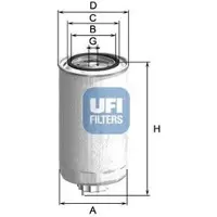 Ufi 24.312.00 Brandstoffilter