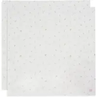Jollein - Hydrofiele Doek Large 115x115cm - Inbakerdoek - Zacht Katoen - 2 Stuks - Lovely Birds