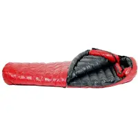 Western Mountaineering - AlpinLite - Donzen slaapzak 180 cm, rood/zwart