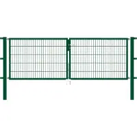 Alberts Deur met dubbel hek Flexo 300 cm breedte (150 cm + 150 cm), in verschillende hoogten