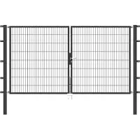 Alberts Deur met dubbel hek Flexo 300 cm breedte (150 cm + 150 cm), in verschillende hoogten