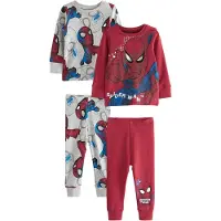 Next Nachtkledij grijs / gemengde kleuren / rood