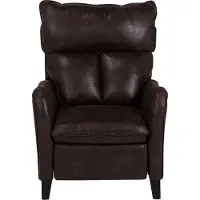 Beliani ROYSTON - TV-fauteuil - Bruin - Kunstleer