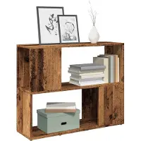 vidaXL Boekenkast/kamerscherm 80x24x63 cm oud houtkleurig