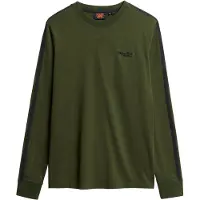 Superdry Shirt 'Essential' donkergroen / zwart