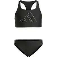 Adidas Sportieve badmode 'Performance Big Bars Bikini' zwart / wit