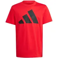 Adidas Functioneel shirt 'Essentials' knalrood / zwart