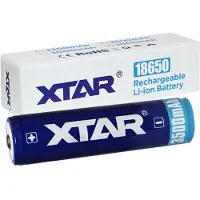 XTAR 18650 oplaadbare lithium batterij (3.6 V, 3500 mAh, 10A)