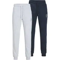 Jack & Jones Broek 'JPSTGordon JJSwift' marine / wit / wit gemêleerd