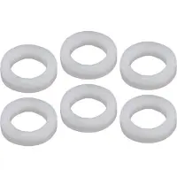 Boston BUTW-01-WH machine head washer, nylon, 1.5mm thickness, outer diam 6.3mm, inner diam 3.9mm, 6pcs
