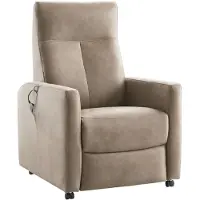 Profijt Meubel Sta-op-stoel Novie elektrisch large microleder taupe