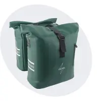 Voltano Dubbele Fietstas Rolltop E-bike Pro - Olijf Groen - 48 Liter - 100% Waterdicht