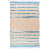 Joi 100% Zacht Katoen Hamamdoek - Ultraabsorberend - Sneldrogend - Lichtgewicht - Strandlaken - Sauna Handdoek - 90x160cm - Sage/Roze - Morocco