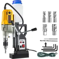Vevor Elektrische Magneetboormachine 36 x 28 x 12 cm Magneetbooreenheid Kernboormachine 12000N Magneetkernboormachine met Efficiënt Koelsysteem Gebruikt in Staalconstructies en Vele Andere Gebieden